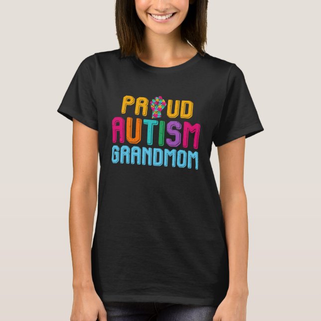 Autism Awareness Day Matching Family Proud Autism  T Shirt (Framsida)