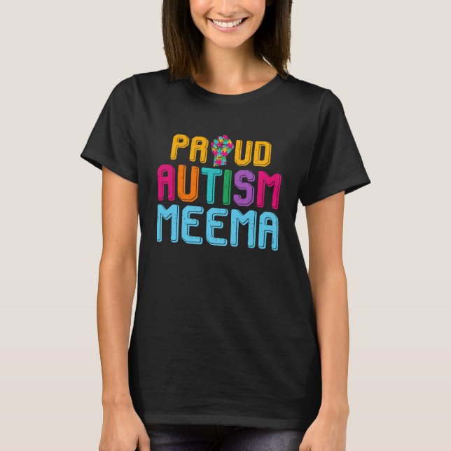Autism Awareness Day Matching Family Proud Autism  T Shirt (Framsida)