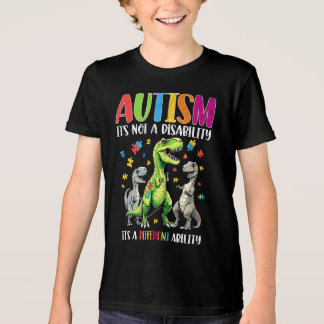 Autism Awareness Dinosaur Different Ability T Shirt