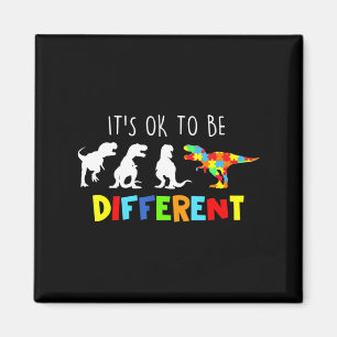 Autism Awareness Dinosaur Kid Boys's ok't dess OK  Magnet