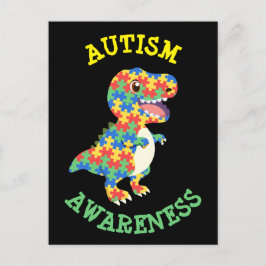 Autism Awareness Dinosaurs Vykort