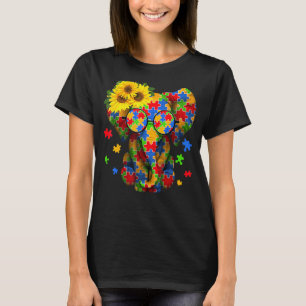 Autism Awareness Elephant Be Kind Puzzle Biet Gir T Shirt