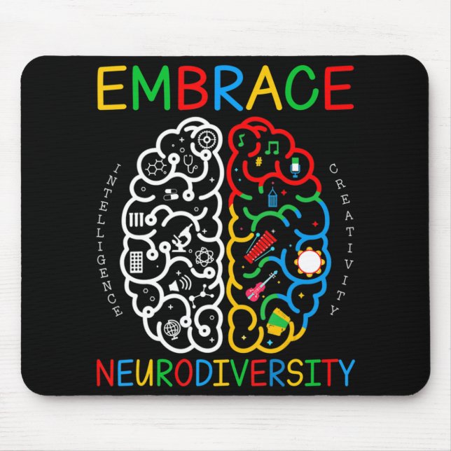 Autism Awareness Embrace Neurodiversity ADHD Auti Musmatta (Framsidan)
