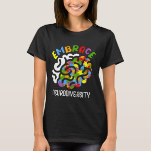 Autism Awareness Embrace Neurodiversity Autism Bra T Shirt