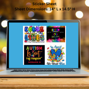Autism Awareness Extra-Large Vinyl Sticker Lakan Klistermärken