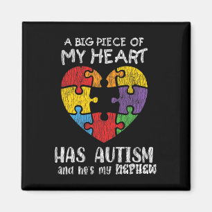 Autism Awareness farbror Moster Family Autistic Ki Magnet
