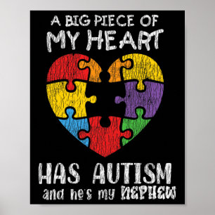 Autism Awareness farbror Moster Family Autistic Ki Poster