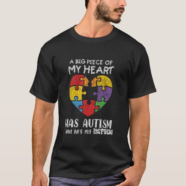Autism Awareness farbror Moster Family Autistic Ki T Shirt (Framsida)