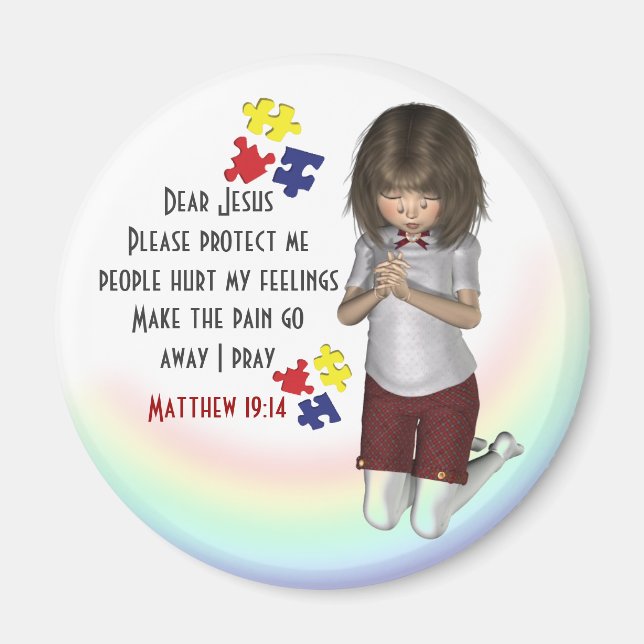 Autism Awareness Feelings Magnet (Framsidan)