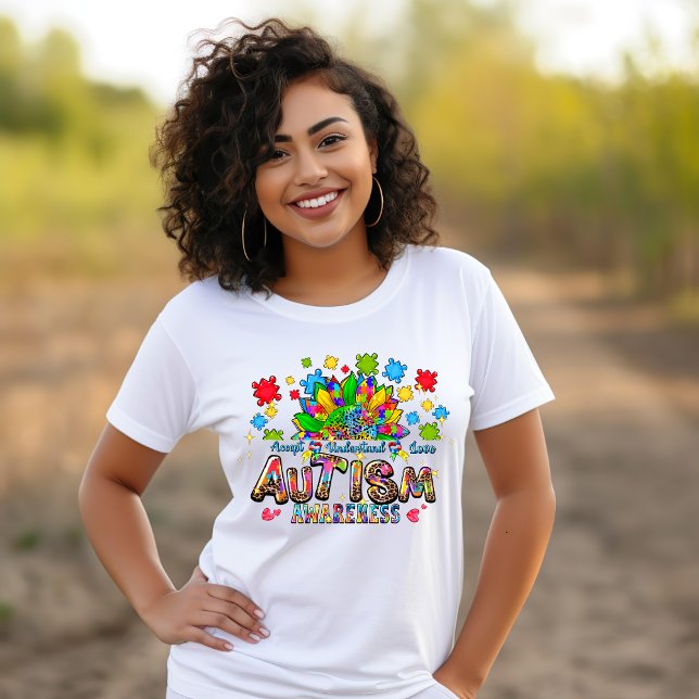 Autism Awareness Flower T-shirt (Skapare uppladdad)
