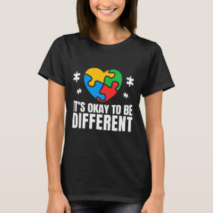 Autism Awareness, för att vara annorlunda Autism S T Shirt