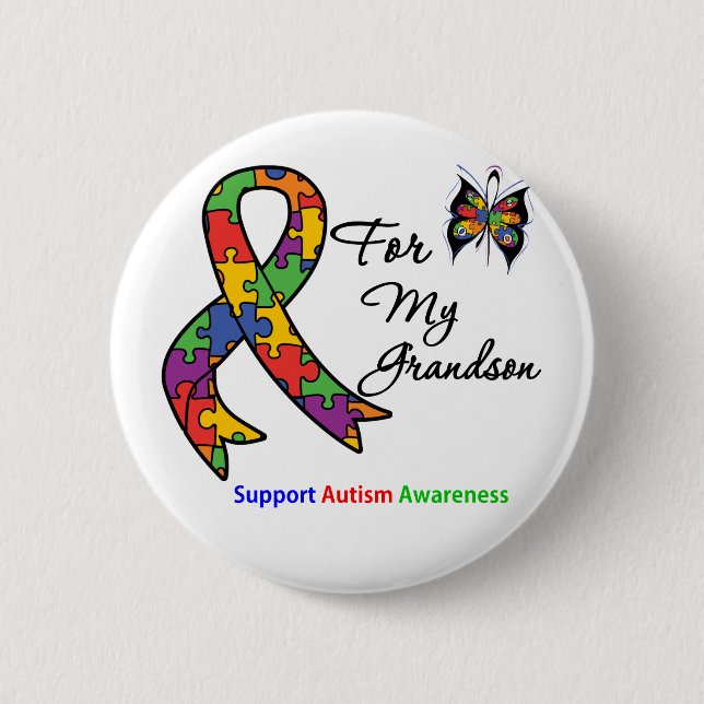 Autism Awareness for My Grandson Knapp (Framsida)