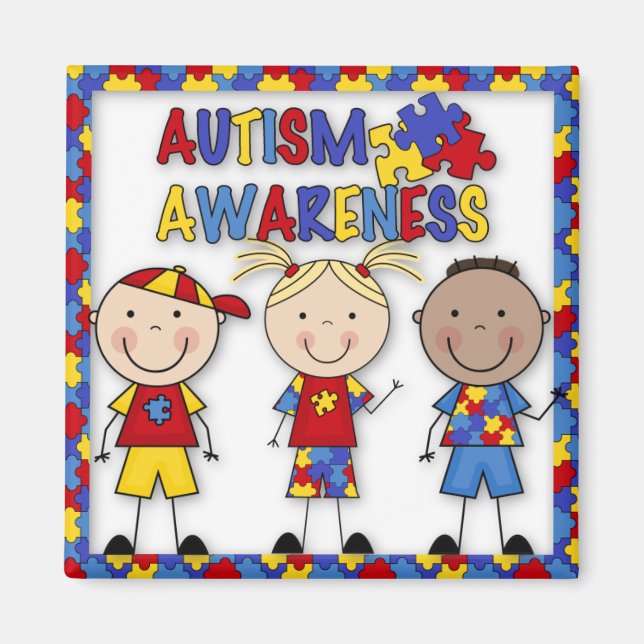 Autism Awareness Fridge Magnet (Framsidan)