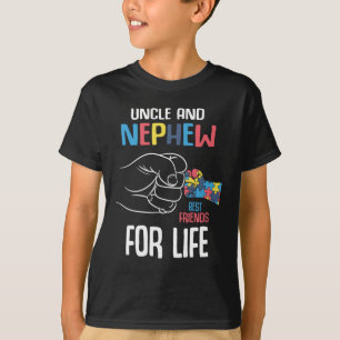 Autism Awareness Friends farbror Autistic Nephew T Shirt