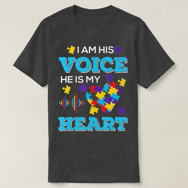 Autism Awareness ger Mamma autism för kvinnor T Shirt (Design framsida)