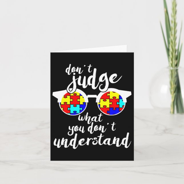 Autism Awareness Gift Design för Autistic Kids Awa Kort (Framsida)