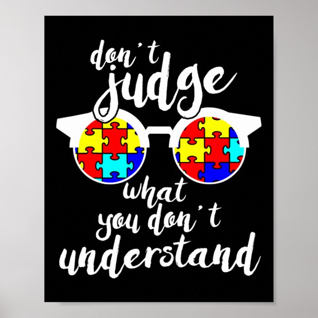 Autism Awareness Gift Design för Autistic Kids Awa Poster (Framsidan)