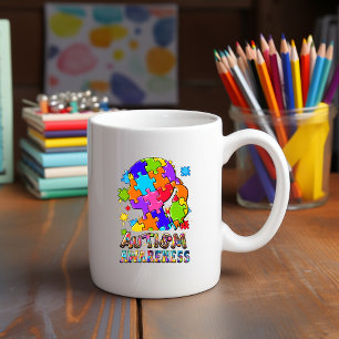 Autism Awareness Girl Puzzle Mugg