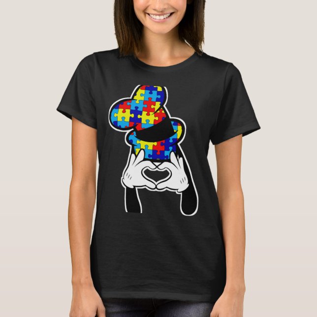 Autism Awareness Goofy Hat T Shirt (Framsida)