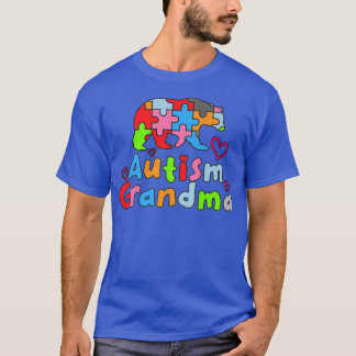 Autism Awareness Grandma Bear Premium T Shirt