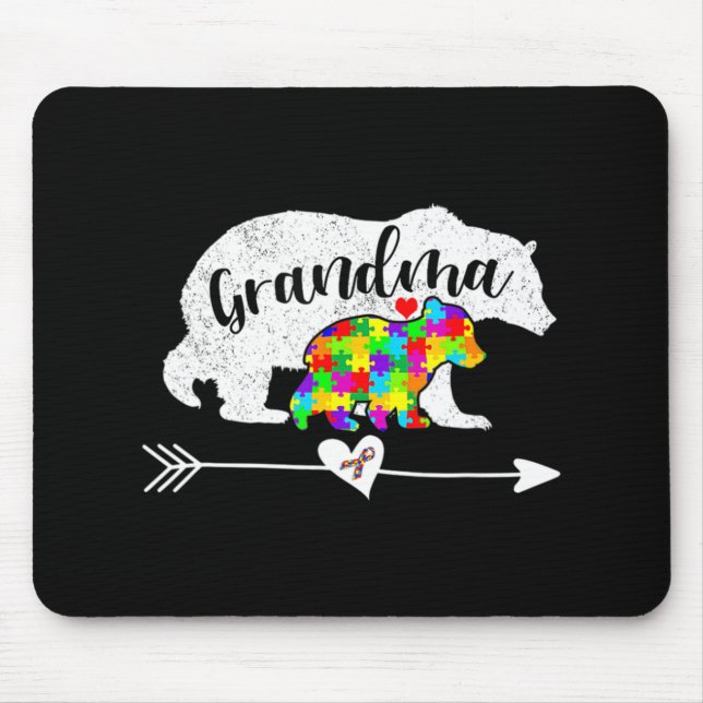 Autism Awareness Grandma Bear Support Autistic Adu Musmatta (Framsidan)