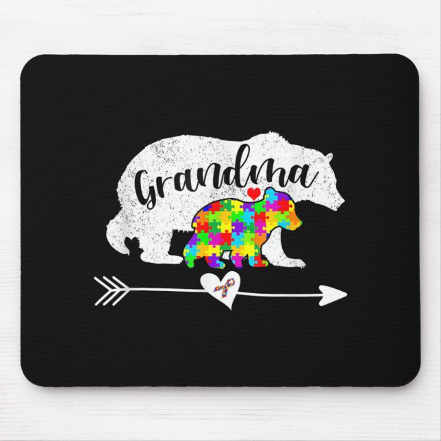 Autism Awareness Grandma Bear Support Autistic Adu Musmatta (Framsidan)
