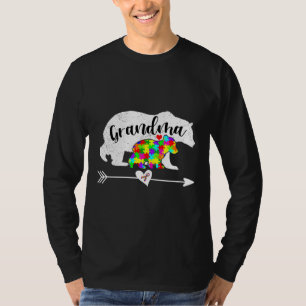 Autism Awareness Grandma Bear Support Autistic Adu T Shirt