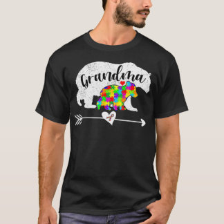 Autism Awareness Grandma Bear Support Autistic Adu T Shirt