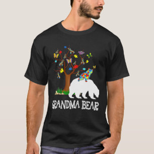 Autism Awareness Grandma Bear Support Autistic Adu T Shirt