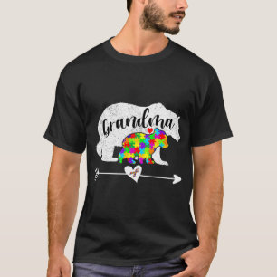 Autism Awareness Grandma Bear Support Autistic Adu T Shirt