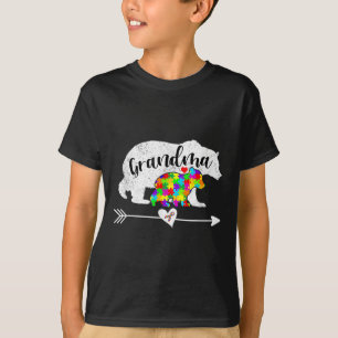 Autism Awareness Grandma Bear Support Autistic Adu T Shirt
