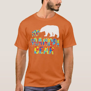 Autism Awareness Grandpa Bear Support Autistic Pre T Shirt