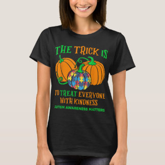 Autism Awareness Halloween Fall oktozzle Pum T Shirt
