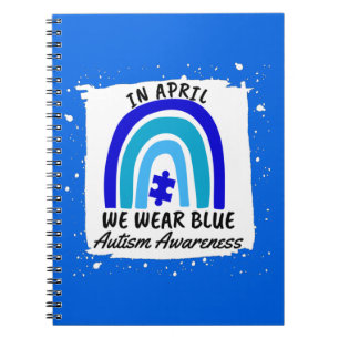 Autism Awareness i april.. Vi Bäror blå Anteckningsbok