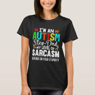 Autism Awareness I är ett autismsteg Pappa T Shirt