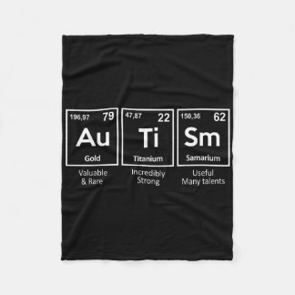 Autism Awareness Inslag Periodic Fleecefilt