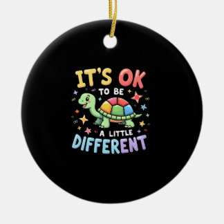 Autism Awareness It's Ok To Be A Little Different  Julgransprydnad Keramik