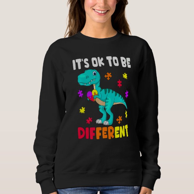 Autism Awareness It's Ok To Be Different Autism Di T Shirt (Framsida)