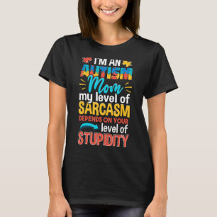 Autism Awareness Jag är en autism Mamma T Shirt
