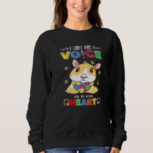 Autism Awareness, jag är hans röst, han är min Mam T Shirt