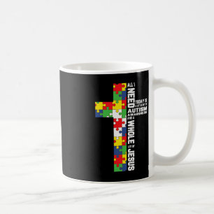 Autism Awareness Jesus Kor Puzzle Coola Christian Kaffemugg