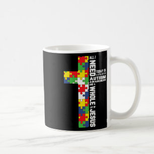 Autism Awareness Jesus Kor Puzzle Coola Christian Kaffemugg
