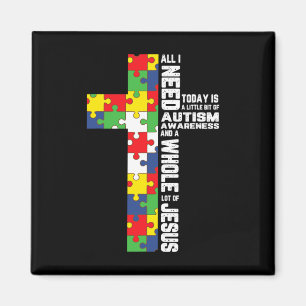Autism Awareness Jesus Kor Puzzle Coola Christian Magnet