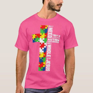 Autism Awareness Jesus Kor Puzzle Coola Christian T Shirt