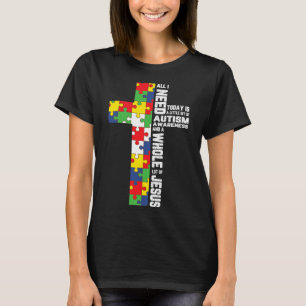 Autism Awareness Jesus Kor Puzzle Coola Christian T Shirt