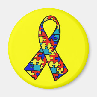 Autism Awareness Jigszle Puzzle Ribbon Products Magnet