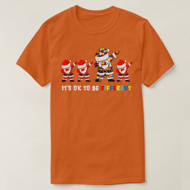 Autism Awareness jul: Det är okej att vara annorlu T Shirt (Design framsida)