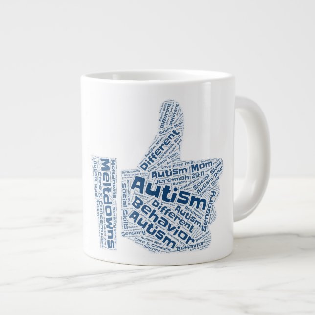 Autism Awareness - Jumbo Mugg (Framsida höger)
