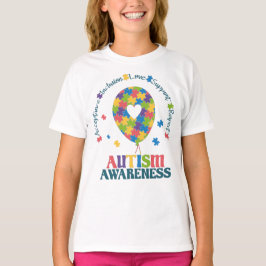 Autism Awareness kärlek Puzzle hjärta T Shirt
