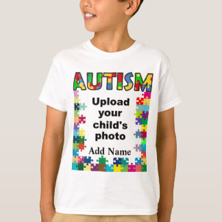 Autism Awareness Kids Shirt Puzzle Ram Anpassa Tröja